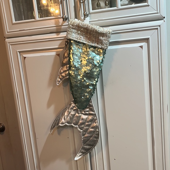 Sequins Mermaid Stocking with Hanging Hook - Picture 2 of 3